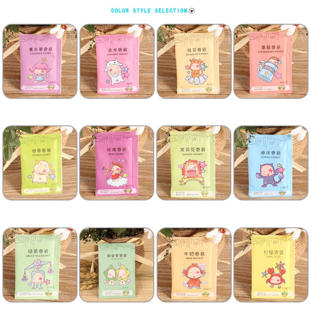 Sachet Fragrance Lavender Deodorant Vanilla Tulip Osmanthus Constellation Sachet Jewelry Accessories Gift A HELLO GIRL