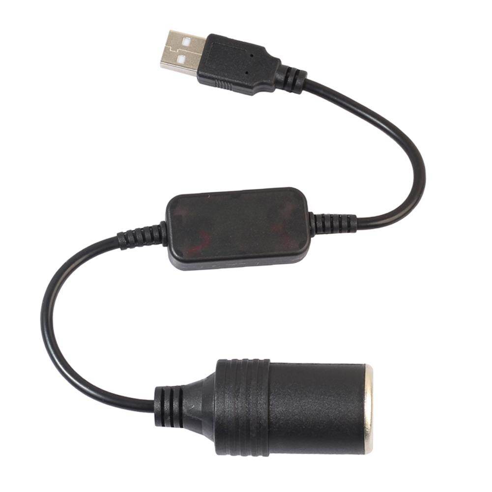 Bộ Chuyển Đổi Ổ Cắm Bật Lửa 5V USB Đực Sang 12V, Cho Xe Hơi