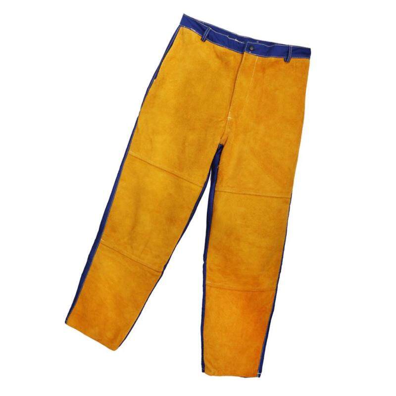 Miracle Shining Welding Suits Heat/Flame Resistant Heavy Duty Anti-scald Yellow Pants
