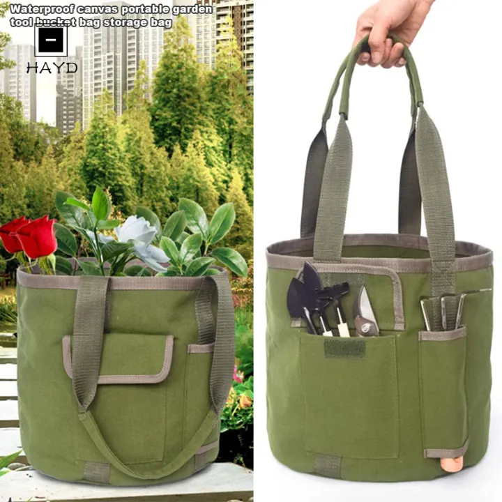 30l Garden Bag Reusable Gardening Lawn, Canvas Garden Tool Bag