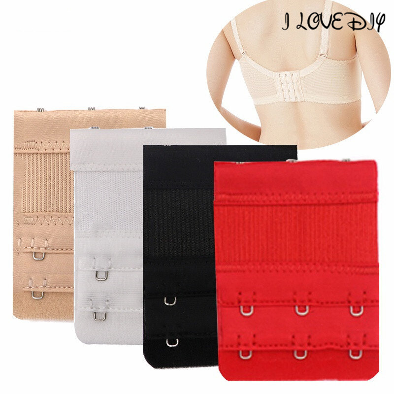 [Ilovediy] 3 móc dây đeo áo ngực phụ nữ áo ngực thun dây đeo nối dài kẹp móc mở rộng thắt lưng có thể điều chỉnh khóa thân mật