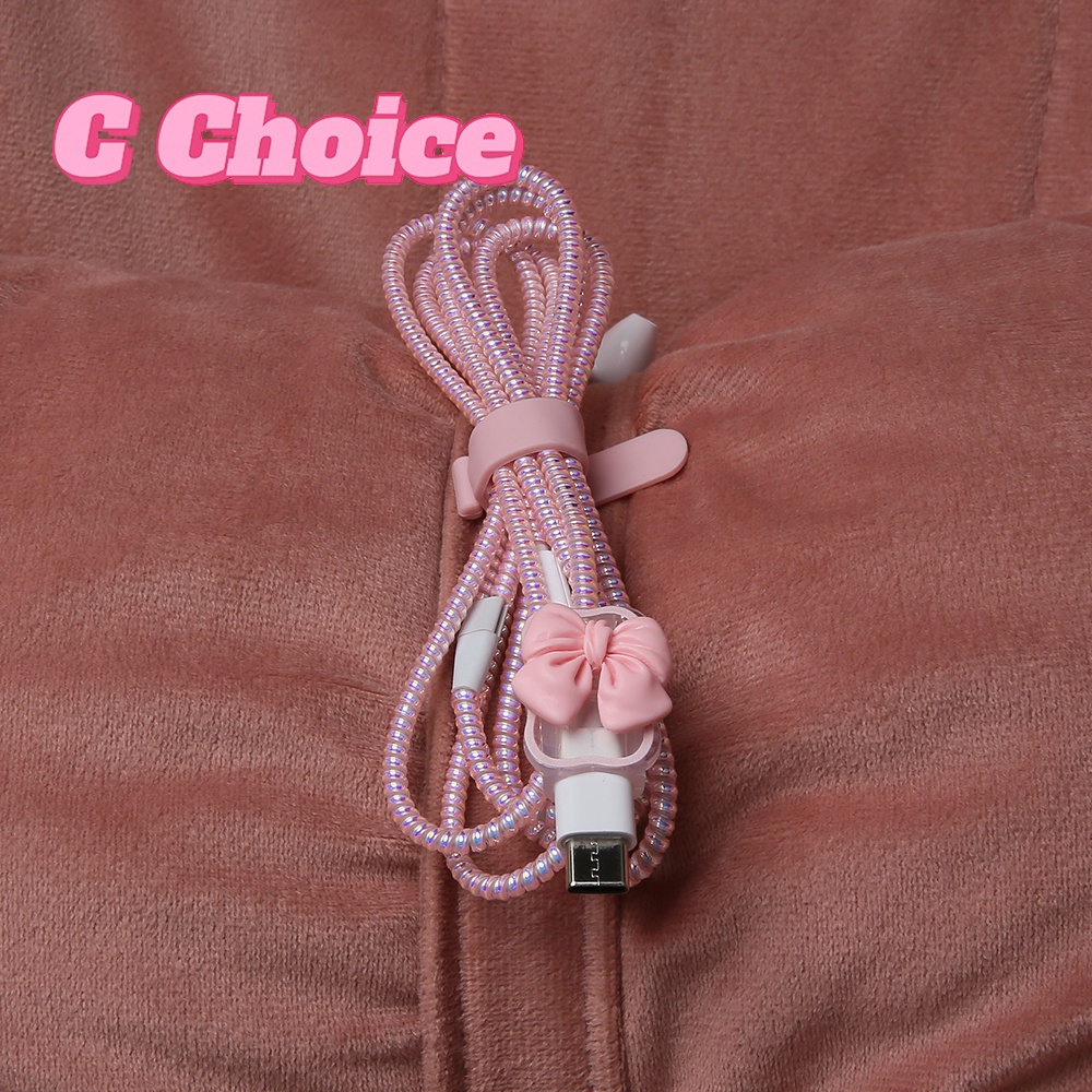 7IN1 Set CHARGER PROTECTOR with Laser Cable Protector Earphone Protector Cable Winder Compatible  for iPhone 18w 20w 14promax 14pro 14 ip12 11pro [cchoice]
