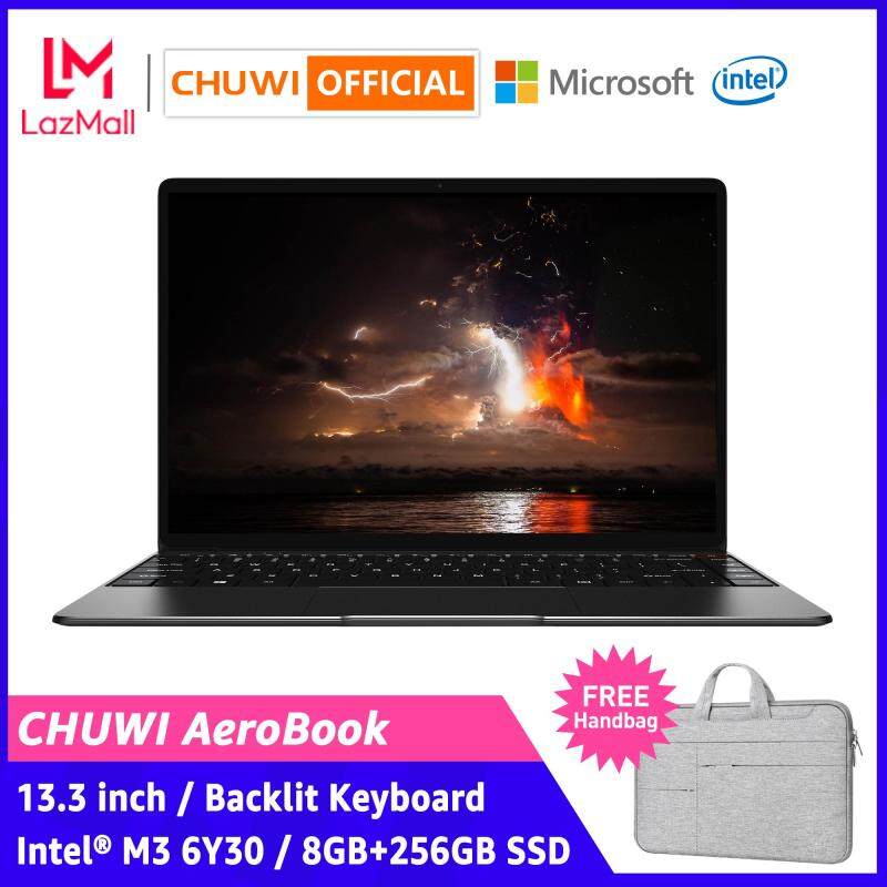 【CHUWI OFFICIAL】AeroBook Laptop / 13.3 Inch 1920*1080 IPS / 8GB RAM+256GB SSD / Intel® M3 CPU / Borderless Backlit Keyboard / Genuine Windows 10 / Dual Band WiFi / 1 Year Warranty Thin Notebook Computer PC