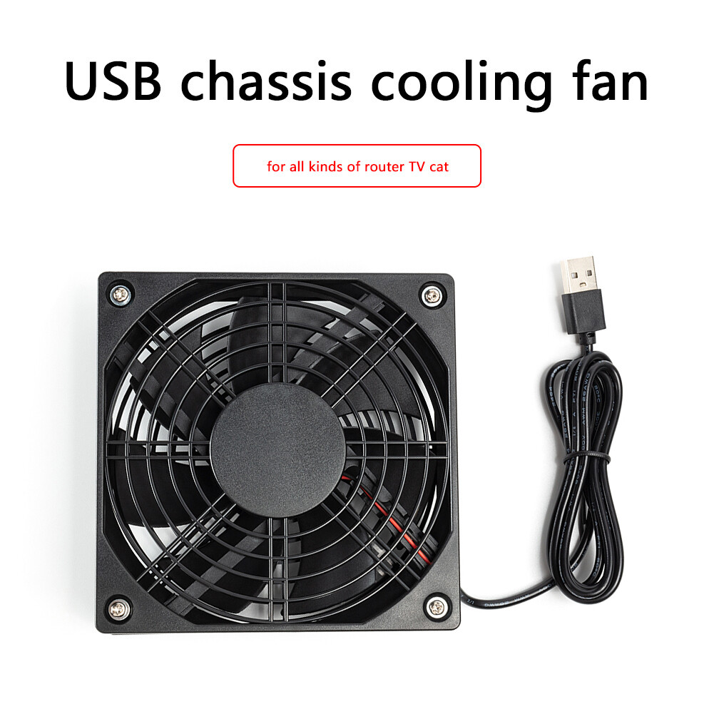 Quạt Làm Mát Khung Máy Tính USB 5V Router Không Dây Thiết Lập-Top Box Mute Cooler