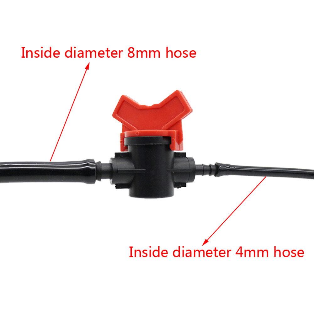 3 cái vườn khớp nối đầu nối van chuyển đổi cho đường kính bên trong 8mm đến 4mm ống nhựa khớp nối ống vòi tưới nước chuyển đổi van thiết bị chuyển mạch tưới vườn nguồn cung cấp đường kính bên trong 8mm đến 4mm ống