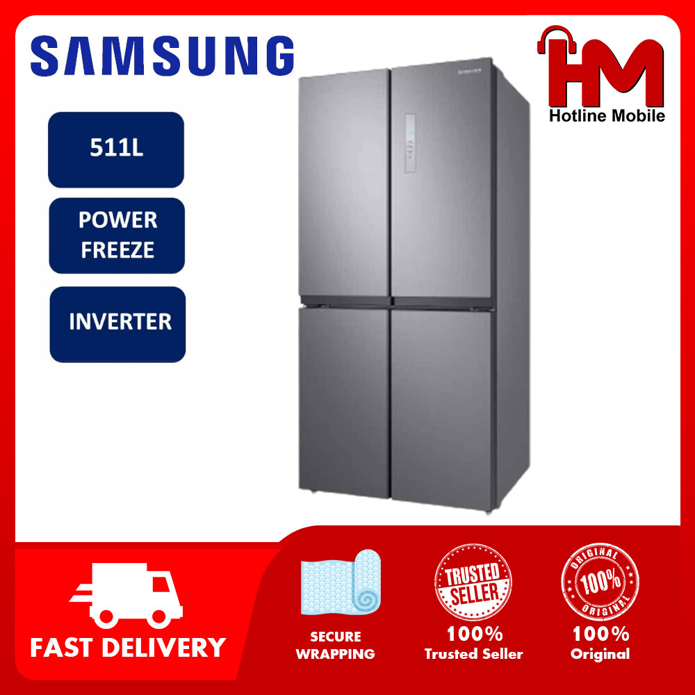 Samsung RF48A4000M9/ME 511L Silver French Door with Twin Cooling Fridge