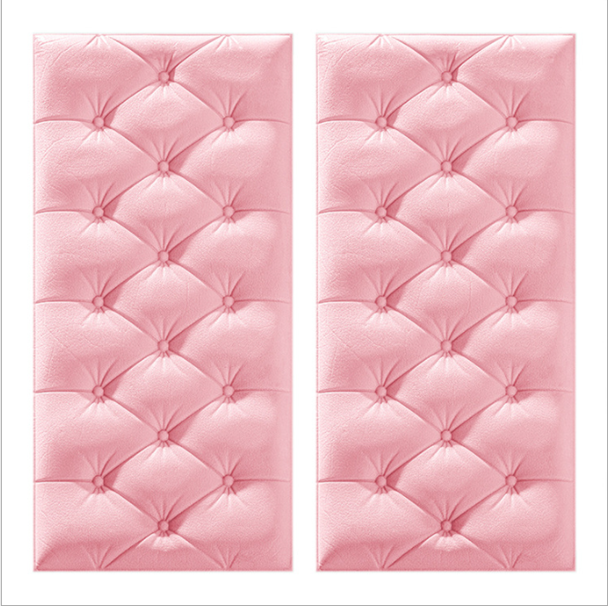 Wall Stickers 35X70 Soft Bag 3d Stereo Headboard Self Adhesive Thick , Tatami Anti-Collision Wall Around Bedroom Kindergarten Living Room Decoration Waterproof Anti-Collision