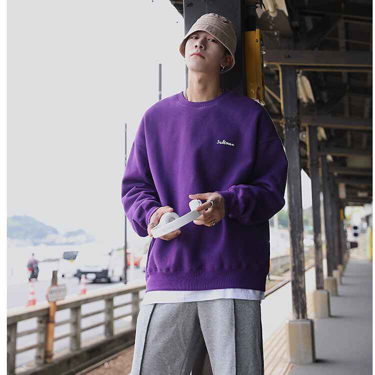 soft purple sweatshirt