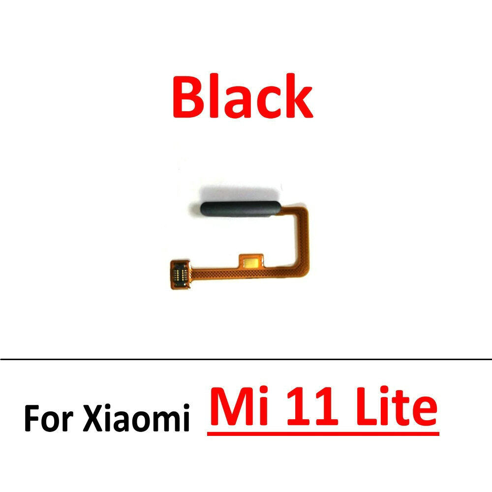 Original For Xiaomi Mi 11 Mi11 Lite 4G 5G Fingerprint Sensor Home Return Power Key Menu Button Flex Ribbon Cable