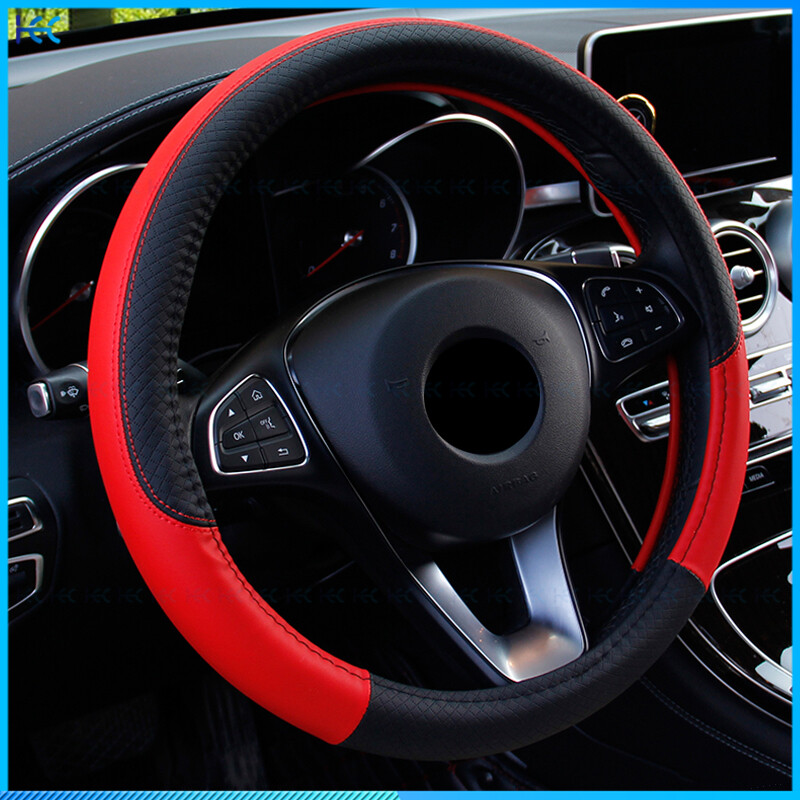 Universal High-Grade Leather Car Steering Wheel Cover Automobile