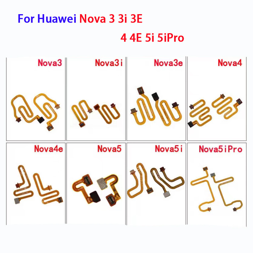 Home button fingerprint touch id sensor connector flex cable for huawei nova 3 3i 3e 4 4e 5i pro