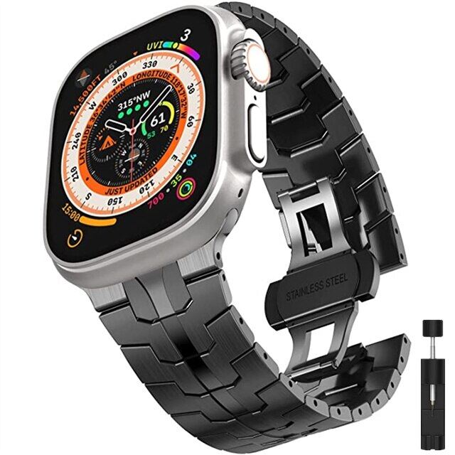 Stainless steel strap for apple watch ultra 49mm strap 45mm 41mm 44mm 40mm metal watchabnd for apple watch series 8 7 6 se 5 4