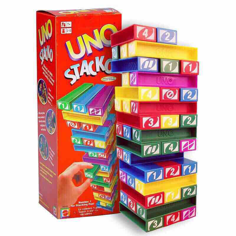 Uno Stacko Color Blocks Games Jenga Toys Family Game Fast Shipping