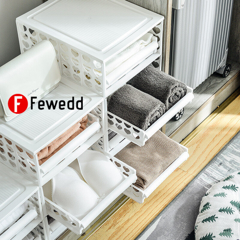 Plastic storage racks, file racks, wardrobe drawer storage baskets
