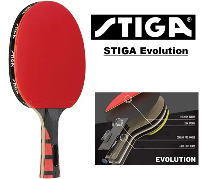 stiga evolution ping pong paddle