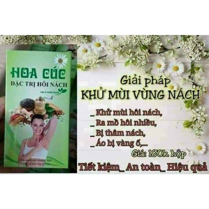 xịt hôi nách hoa cúc thảo dược