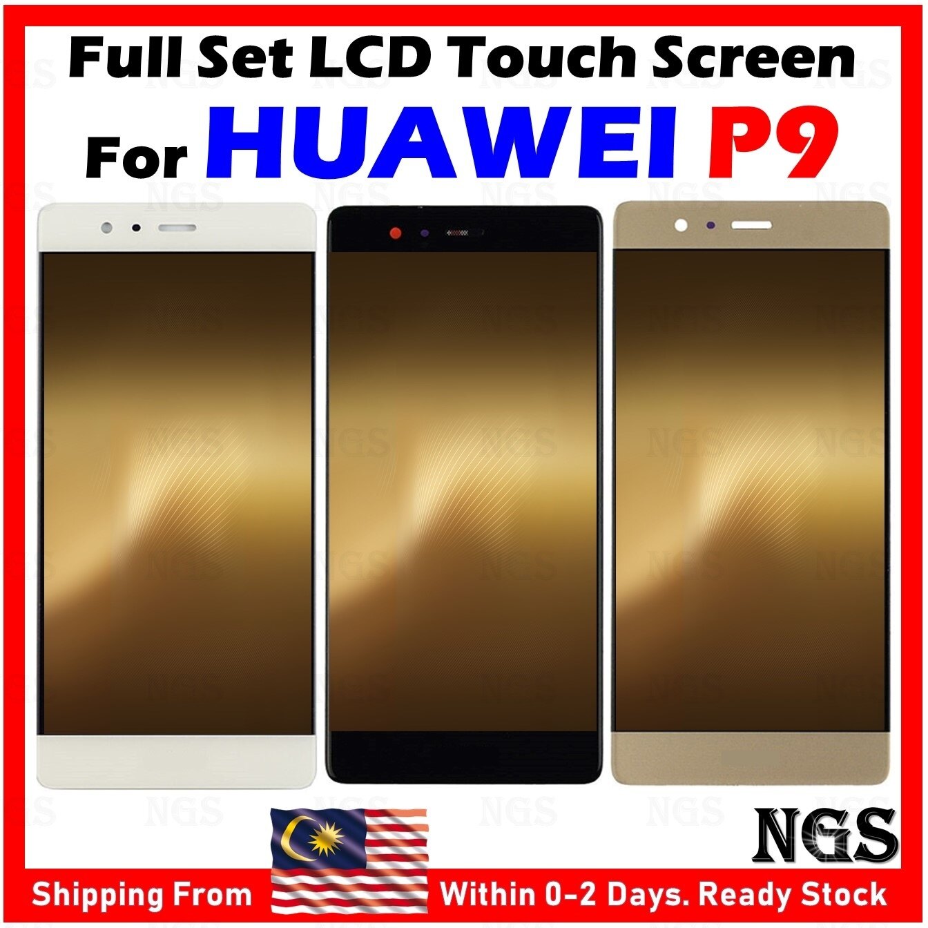 Ecran LCD + Vitre Tactile pour HUAWEI Y6 2017 couleur gold/or + outils
