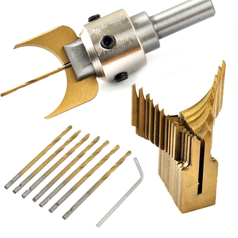 Carbide Ball Bits Blade Woodworking Milling Cutter Molding Tool Buddha Beads Router Bit Drills Set