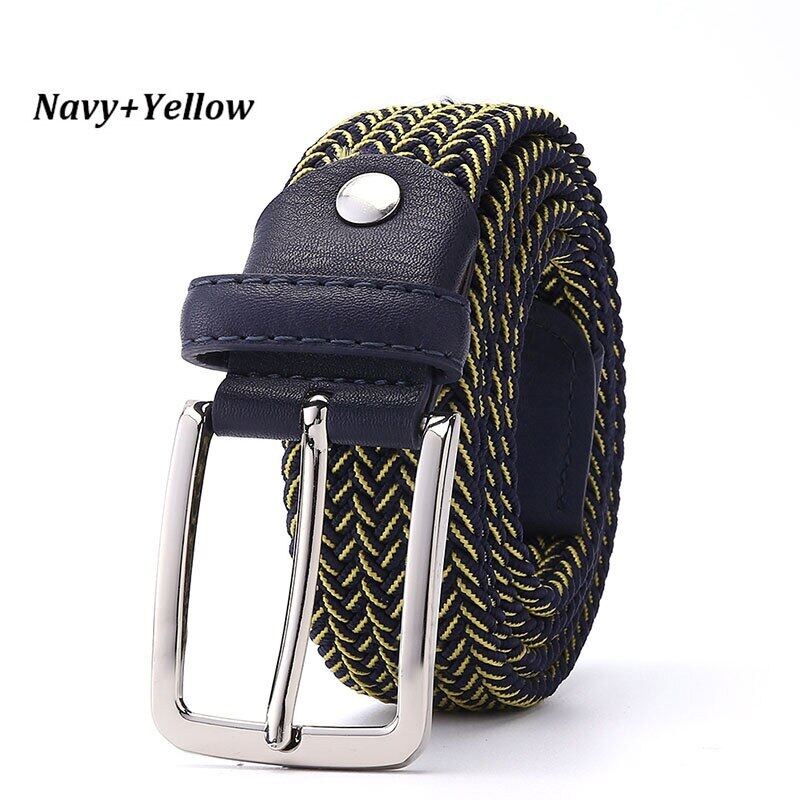 YINZI Belt Elastic for Men Golf Leather 