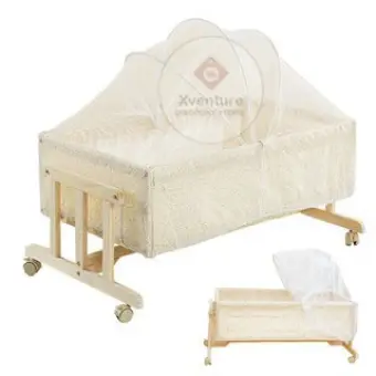 wooden crib lazada