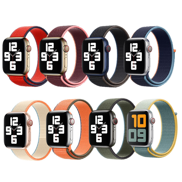 2023 NEW Black Unity Nylon Loop strap  for apple Watch  8 7 49mm 38mm 42mm Replacement Sport Loop for I  Watch 8 7 6 SE4 41mm 45mm  40mm 44mm Nylon Soft Loop for Apple Watch Ultra