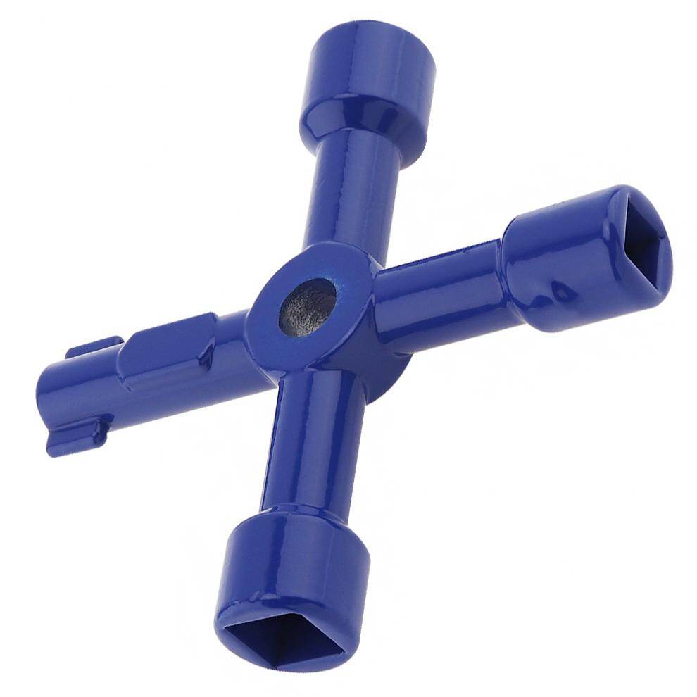 ChgImposs Multi-function 4 In 1 Cross Triangle Key Wrench Universal Inside Plumber for Cabinet Train Elevator