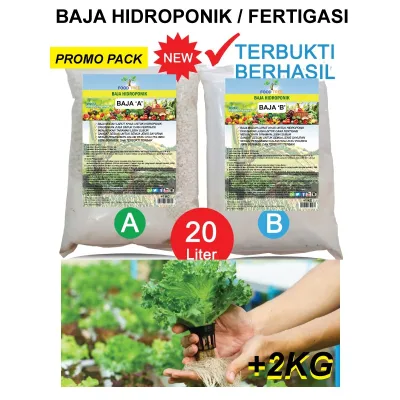 Baja AB 2kg untuk 3000Liter 🔥 Untuk Fertigasi Hidroponik Sayur Daun Hydroponic Nutrient Fertilizer