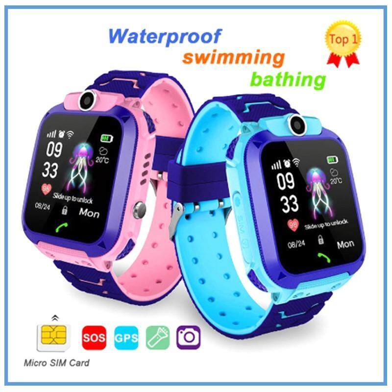 Kids Smart Watch Q12 Waterproof Student Smart Watch Dial Call Voice Chat Malaysia
