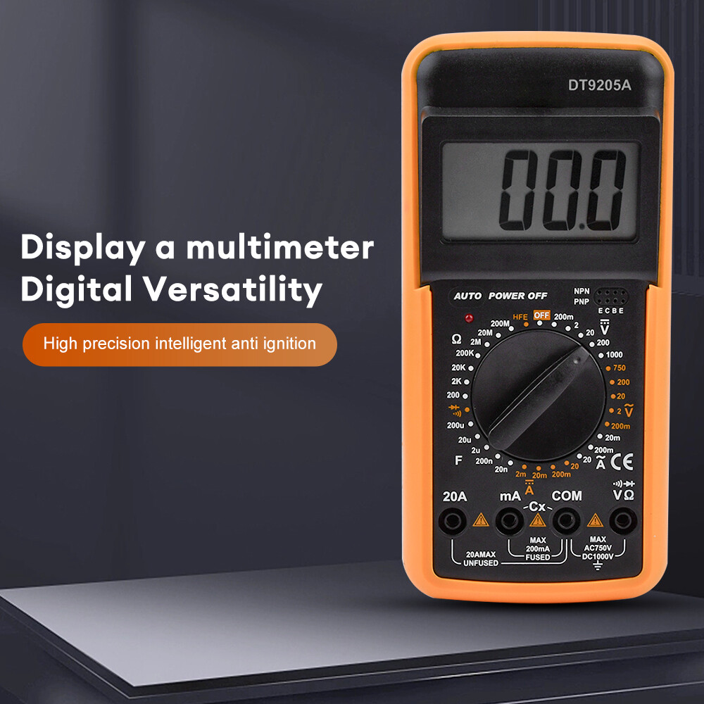 diymore DT-9205A Multimeter, Giá vạn năng, Đồng hồ vạn năng kỹ thuật số, Đồng hồ điện, Đồng hồ điện, Giá vạn năng Kẹp đo hiện tại Meter