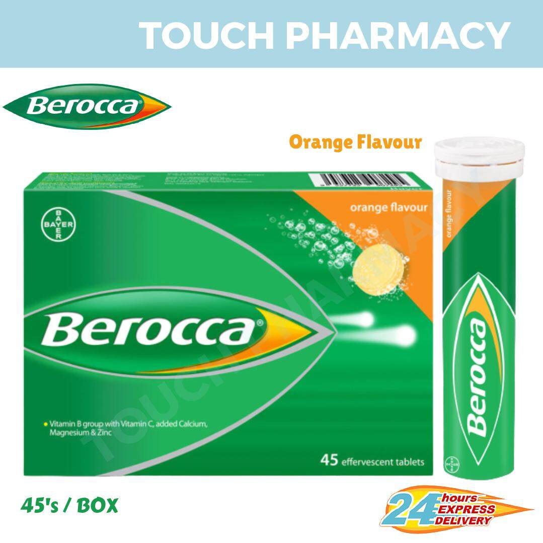 BEROCCA EFF TAB 45's BOX (Orange Flavour) | Lazada