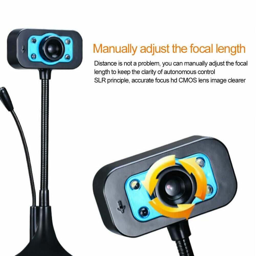 Amorus HD Camera Computer Webcam Online Classes Video Live Broadcast Digital Camera