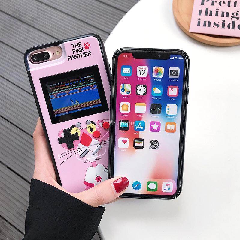 Giá Mr. bang Hồi Tưởng Máy Chơi Game Với 36 Cổ Điển Trò Chơi Nhỏ Màu Sắc Màn Hình Điện Thoại Màu Hồng Ốp Lưng NHỰA ABS + TPU Cho IPhone6/ 6/6 S/6 PLUS/6 S PLUS/6 S PLUS/7/8/7 PLUS/8 PLUS/ x/XS/XR (6.1) /XS MAX (6.5)