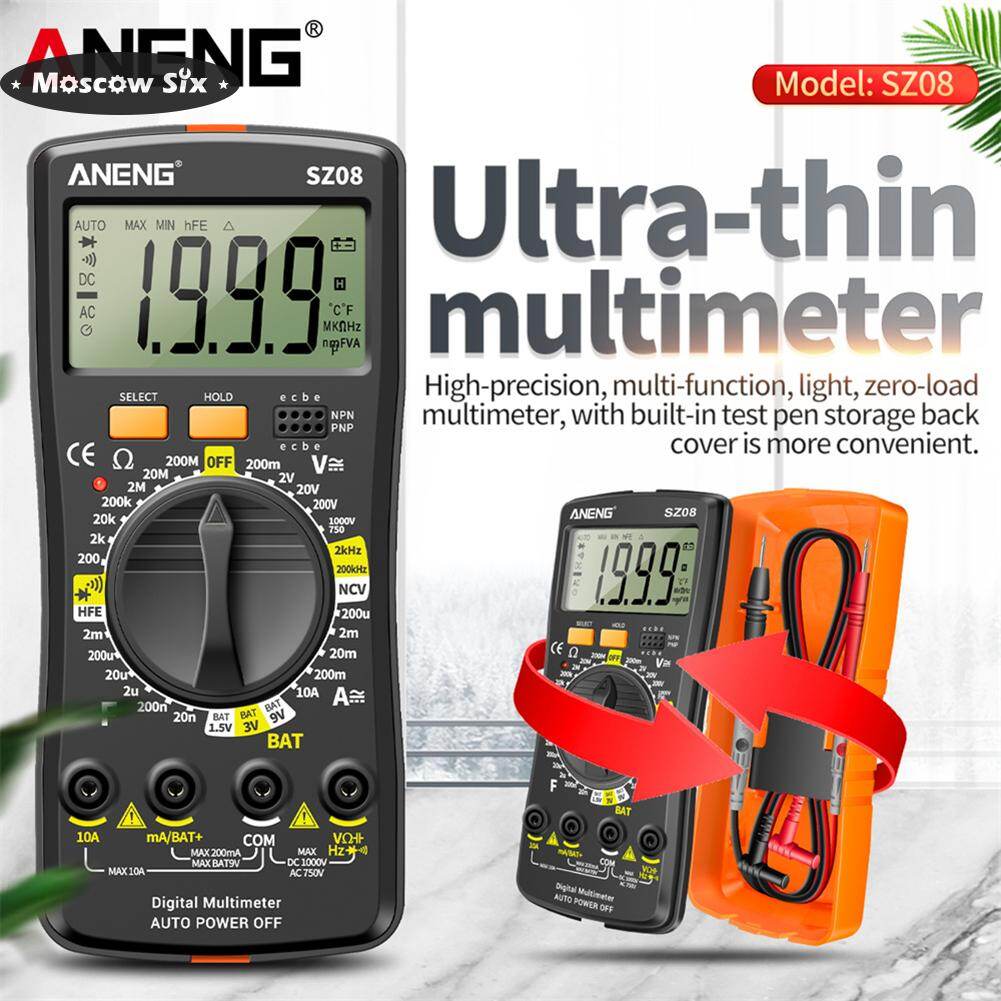 【⚡⚡Special Offer⚡⚡】ANENG SZ08 LCD Diode NCV Tester Meter 2000 Counts Split Digital Multimeter