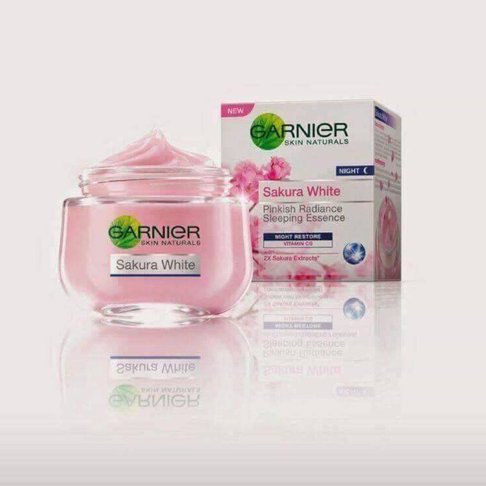 sakura white night cream