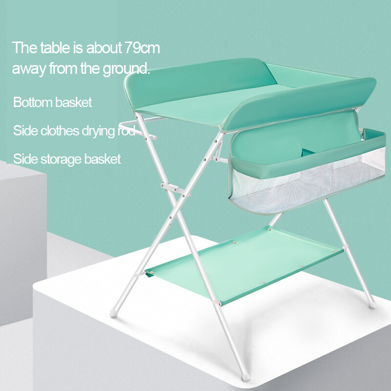JOYNCLEON Baby diaper changing table Multifunctional baby diaper changing table Frees mother's hands Foldable for storage