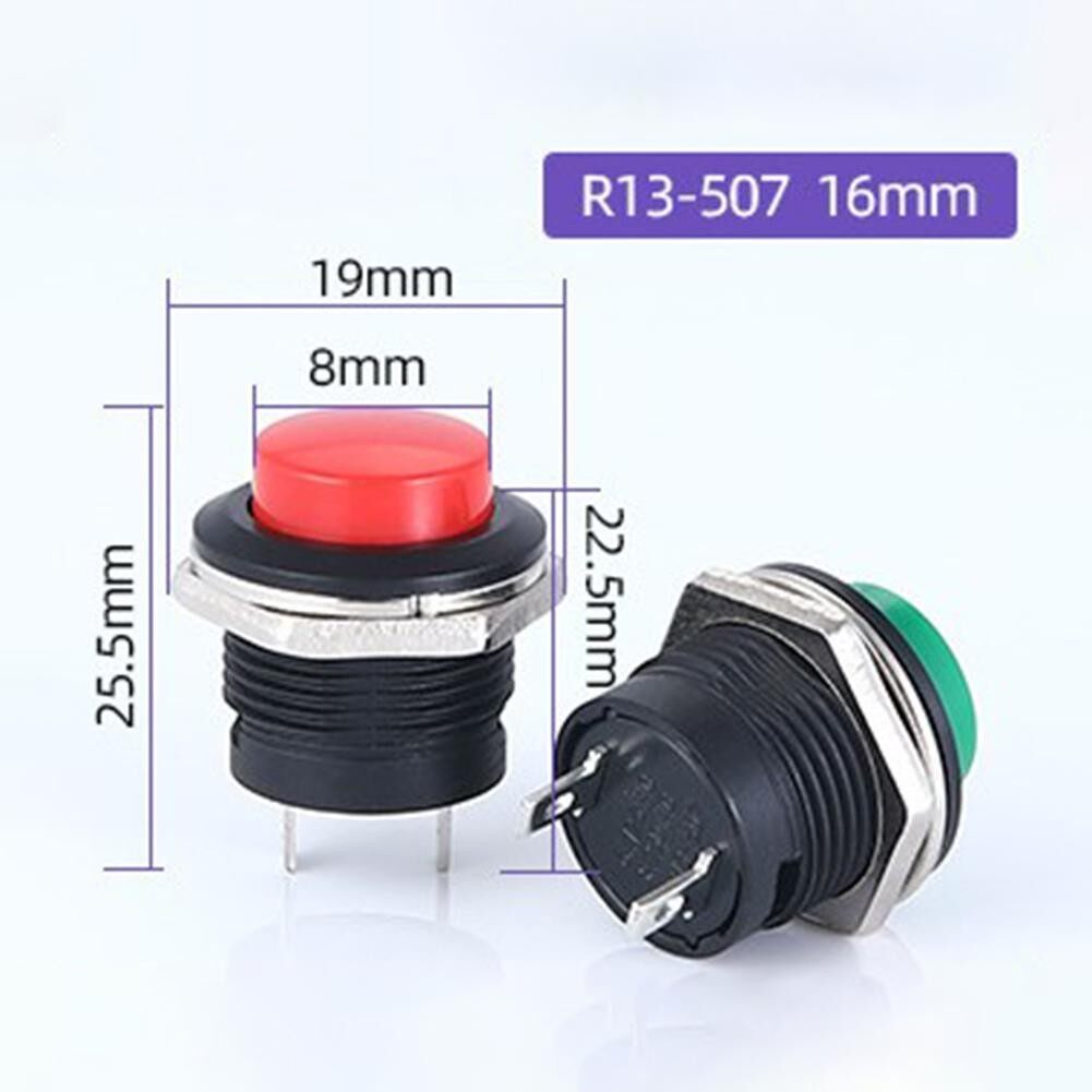 New Waterproof 12V Starter Switch Boat Horn Momentary Push Button Metal
