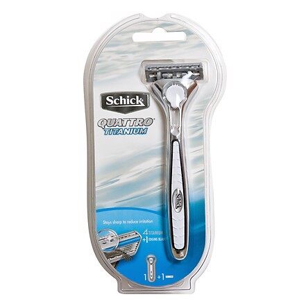 Dao Cạo Râu Schick Quattro Titanium 1S 4 Lưỡi