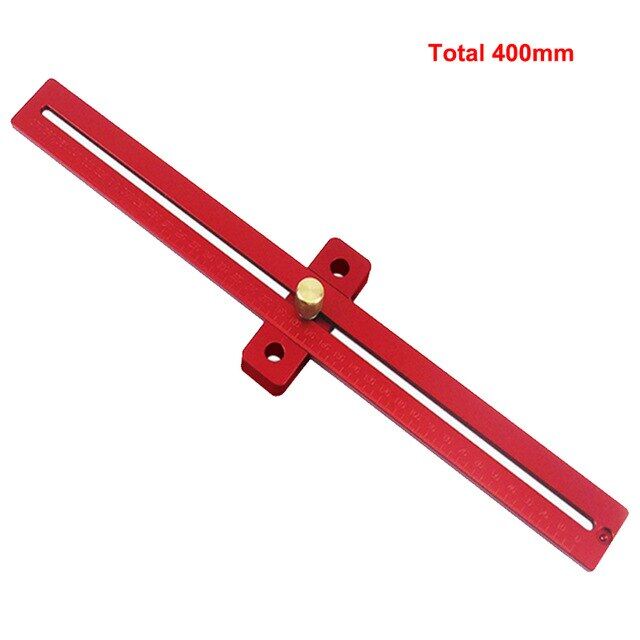 Woodworking Scribe 370mm T-type Ruler Hole Scribing Ruler Drawing Marking Gauge Crossed-out Measuring Tools Woodworking Tools