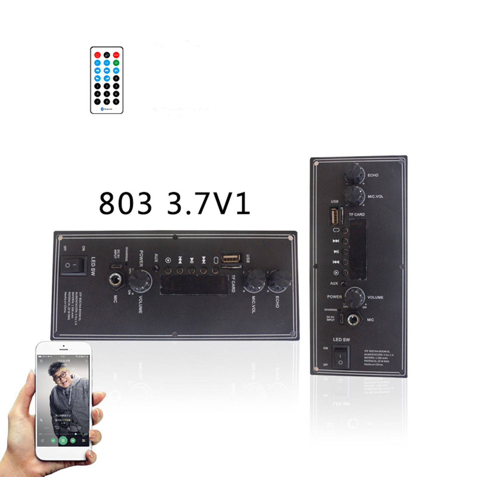 CCEarth Audio Amplifier Decoder Board MP3 FM TF Card Wireless for Vehicle Audio Accs