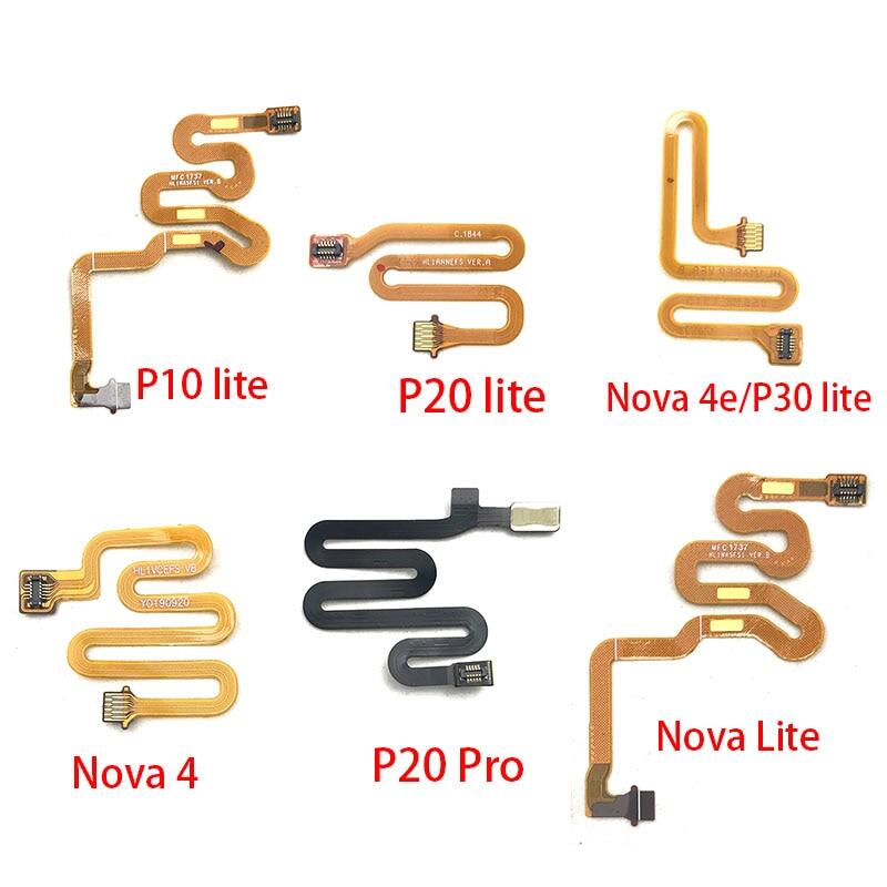 Home Button Fingerprint Touch Id Sensor Connector Flex For Suitable For Huawei Nova 3 3I 4 4E 5 5I Pro P10 P20 Pro P30 Lite