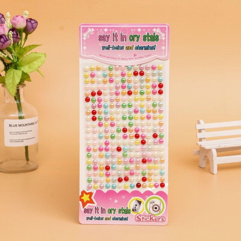 3D Sticker Princess Girl Craft Muticolor Toy Gifts Adhesive Stickers Rhinestones Jewels