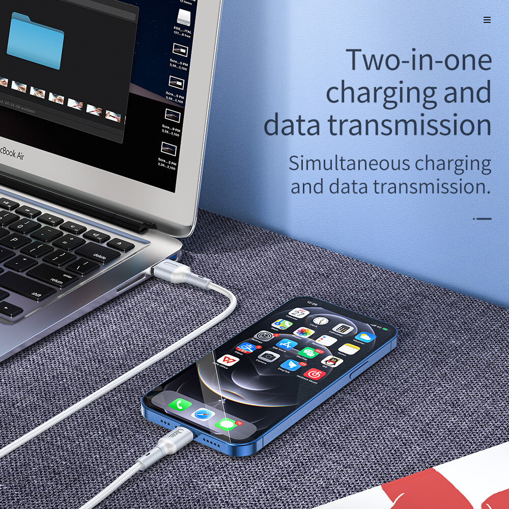 HOCO X65 Nhanh Chóng Sạc 2.4A Micro Usb Để Sét Cáp Cho Điện Thoại Sạc iPhone 11 / Pro Max /, 12, 12 Pro Max, / Xs MAX / XR / X / 8/7/Cho AirPods
