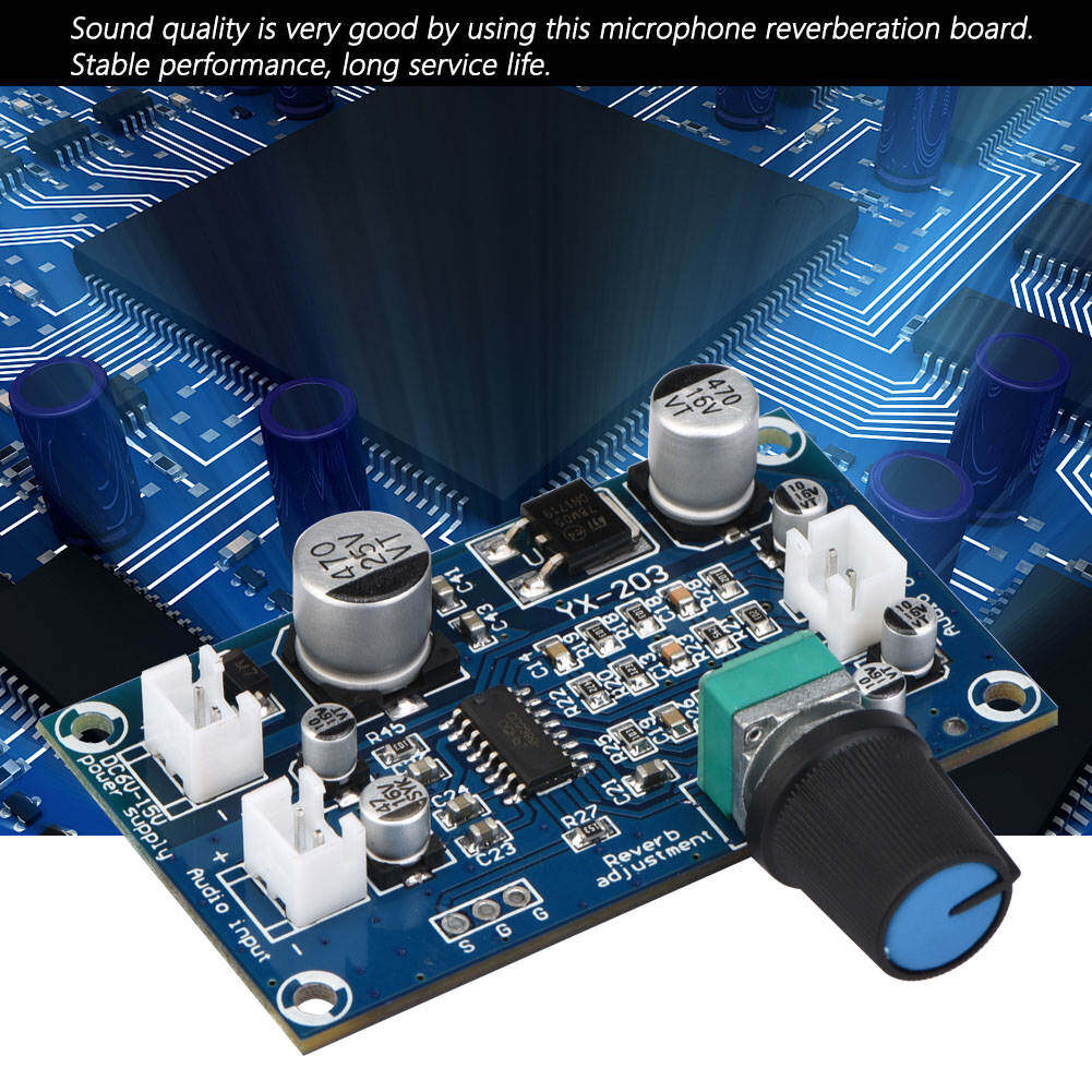 Microphone Reverberation Board Microphone Reverberation Plate Audio Power Amplifier Board Single Channel Single Channel Microphone Reverberation Board