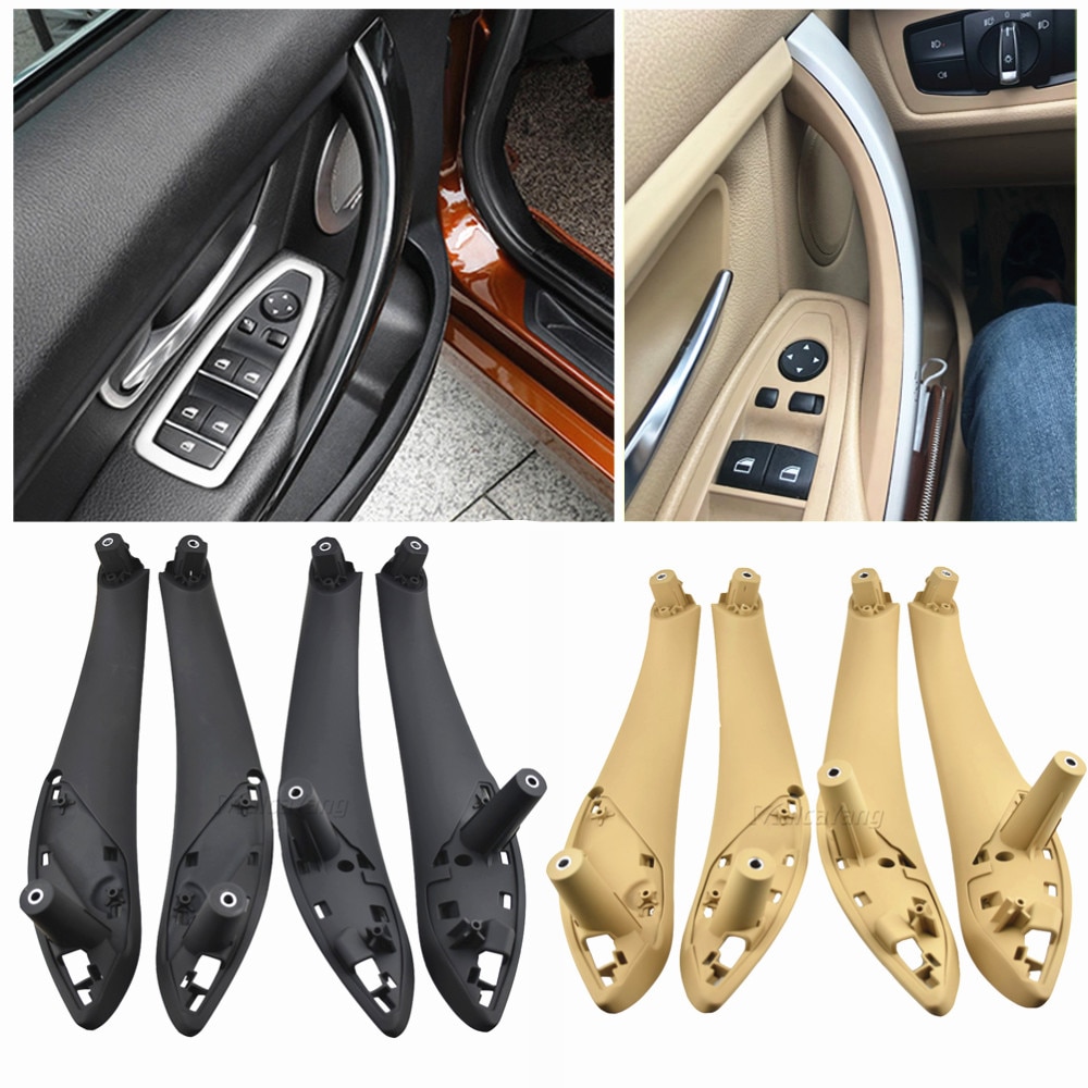 Poignées Intérieures Porte BMW Série 3/4 F30 F32 Etc. - Lot 2 Ou 4 Pièces - Noir/beige/huître - Matière ABS/PC - Remplacement Direct