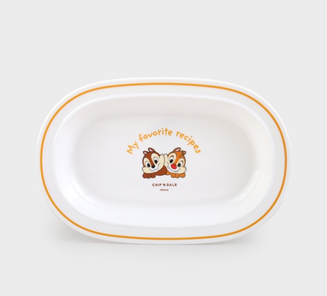 [DAISO KOREA] Chip & Dale Melamine Oval Plate