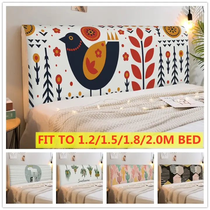 Dustproof Bedroom Bed Headboard Slip Cover Protector Single Full Queen King Size Lazada Singapore Dustproof Bedroom Bed Headboard Slip, Queen Bed Slipcover