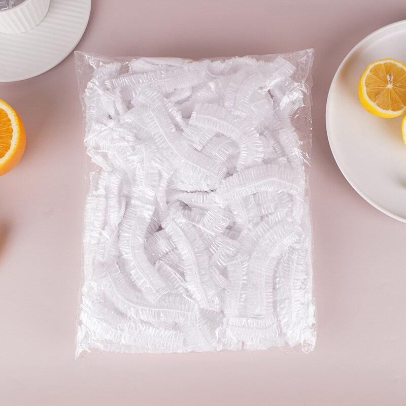 100/50/10Pcs Disposable Food Cover Plastic Wrap Elastic Bowl Plate Dust Cover Kitchen Refrigerator Food Anti-smear Plastic Wrap Cover