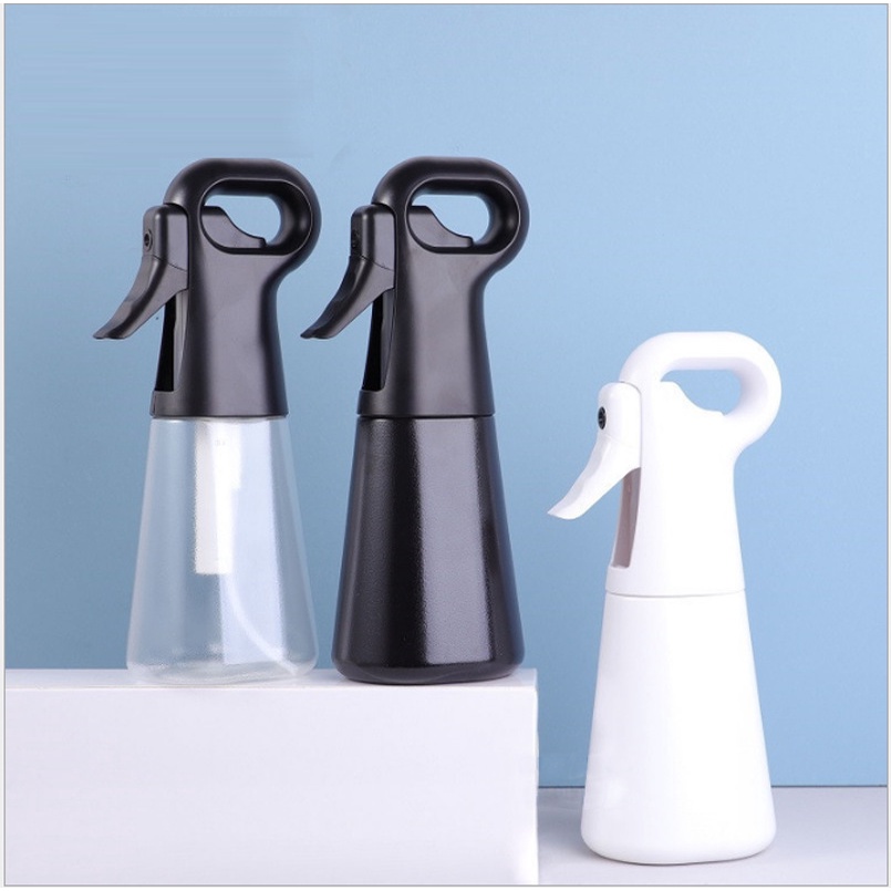【♡Lovely girls house♡】300ml Transparent Portable High Pressure Continuous Mist Spray Bottle Hairdressing Empty Bottle Refillable Mist Bottle Salon Barber Hair Tools Water Sprayer Care Tools