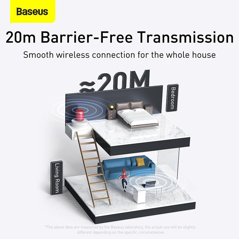 Baseus Bộ Chuyển Bluetooth USB Dongle Adaptador BA04 Máy Thu Phát Adaptador Bluetooth 5.0 5.3 Cho PC Máy Tính Xách Tay Tai Nghe Kết Nối Loa Không Dây Âm Nhạc Máy Phát Âm Thanh
