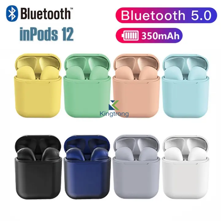 headset bluetooth i12 macaron